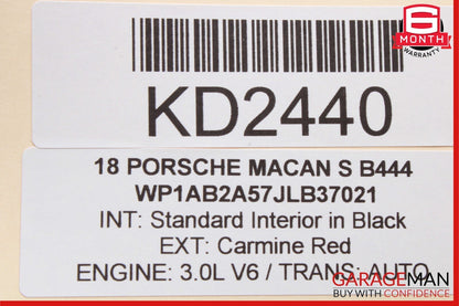 15-18 Porsche Macan Parking Brake Module Control Unit 95B907801C OEM