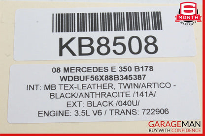 03-09 Mercedes W211 E320 E350 E500 Rear Left Door Lock Actuator Keyless Go OEM