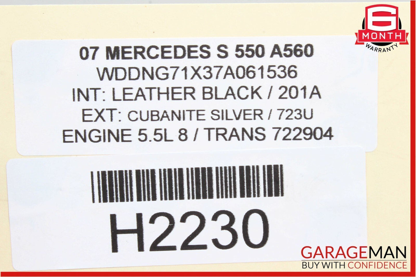 07-13 Mercedes CL550 S550 Front Left Driver Side Suspension Lower Control Arm