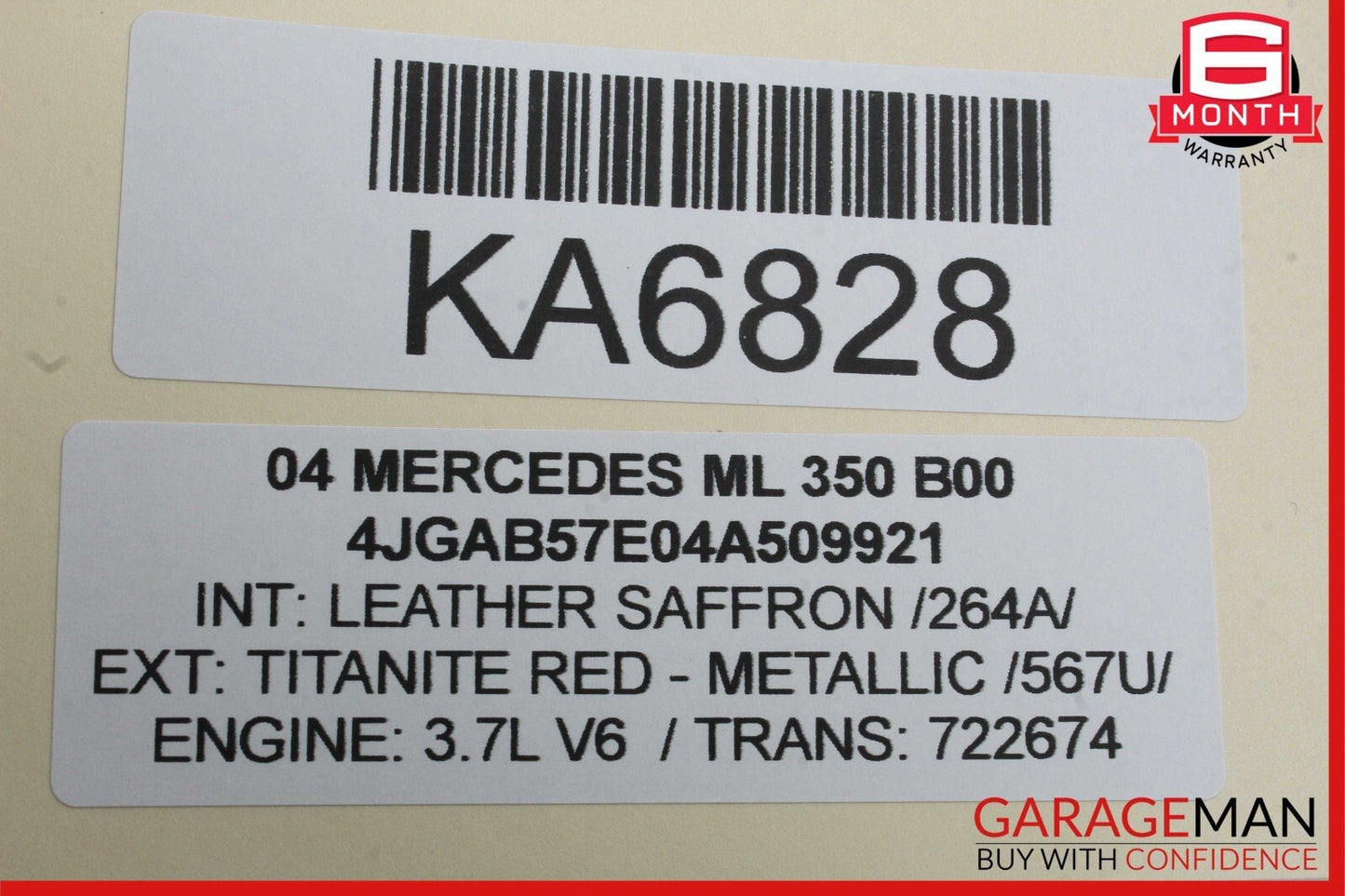 98-05 Mercedes W163 ML350 Front Right Side LED Daytime Running Light Fog Lamp