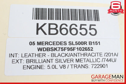 03-12 Mercedes R230 SL500 SL55 AMG Front Right Side Door Control Module Unit OEM