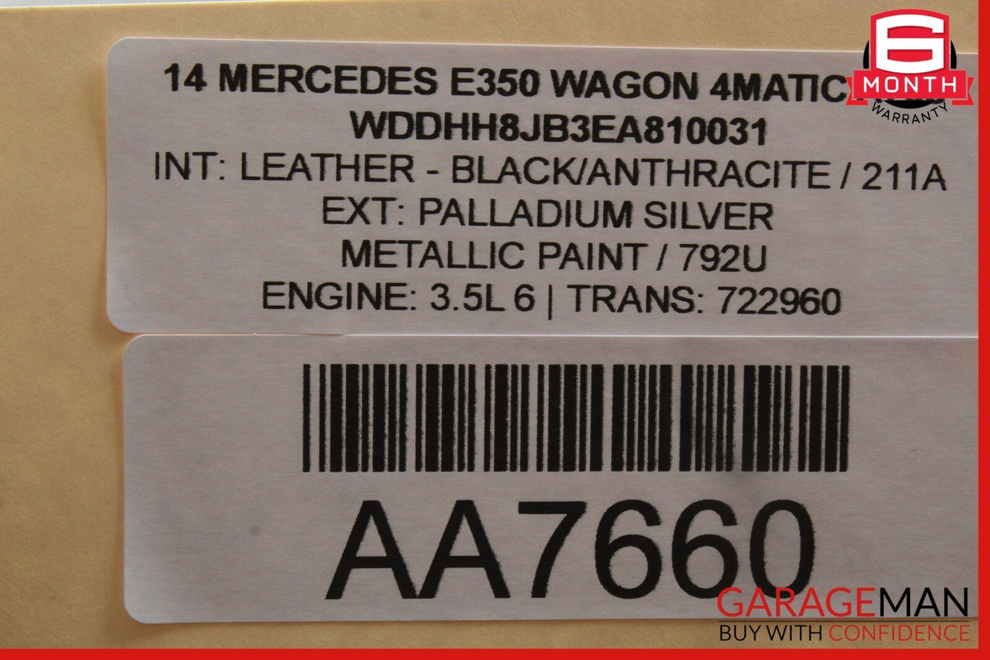 10-14 Mercedes W212 E350 Rear Left Driver Side Door Window Regulator Motor OEM