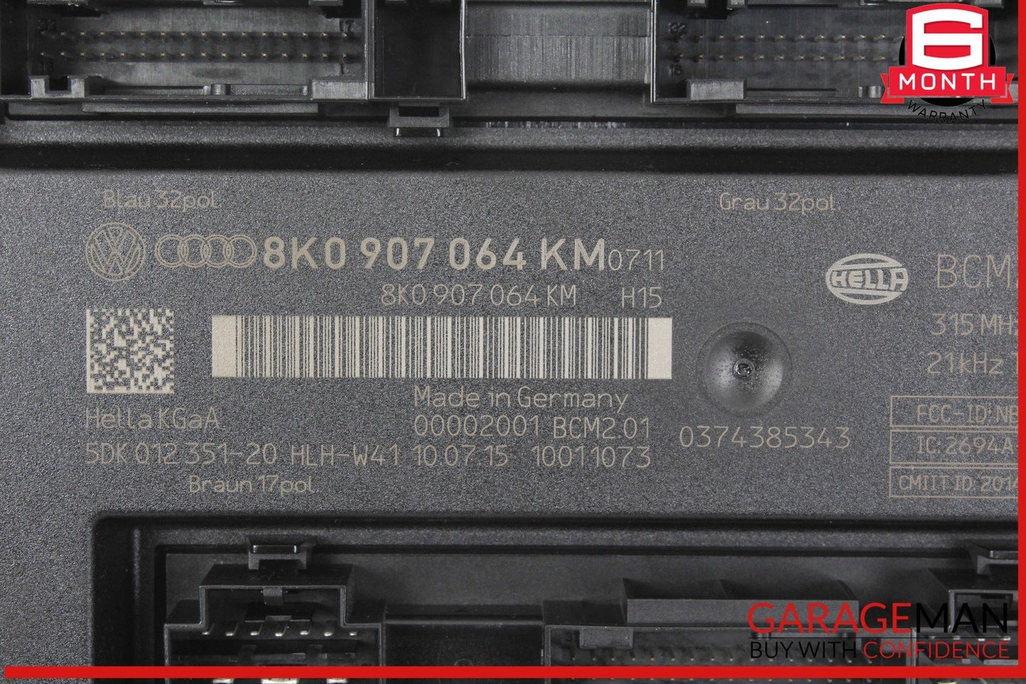 13-17 Audi S4 Q5 Body Computer Control Module Unit BCM 8K0907064KP OEM