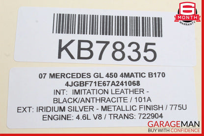 07-16 Mercedes X164 GL450 GL550 Third Seat Row Power Folding Control Module OEM