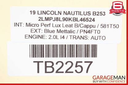 19-21 Lincoln Nautilus Rear Left Driver Side Exterior Door Handle OEM