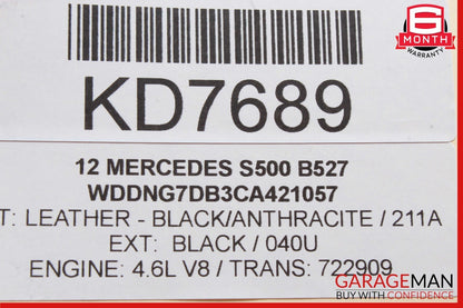 10-14 Mercedes S550 4 Spoke Steering Wheel w/ Paddle Shifters Wood Anthracite