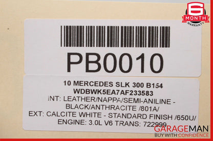 06-11 Mercedes R171 SLK300 722.9 7G Automatic Transmission Assembly 722.999 119k