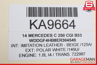 12-14 Mercedes W204 C250 C300 Instrument Speedometer Cluster 2049005213 OEM