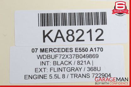 06-09 Mercedes W219 CLS500 E550 4 Spoke Steering Wheel Black OEM