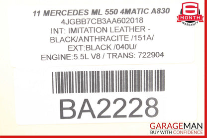 06-12 Mercedes W164 ML550 R550 ML450 Rear Windshield Glass Wiper Motor OEM