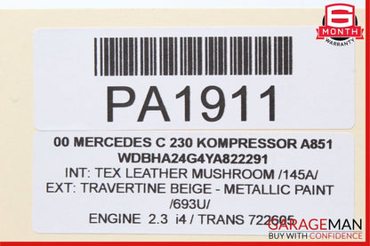 98-00 Mercedes W202 C230 Rear Right Side Window Switch Control Button OEM