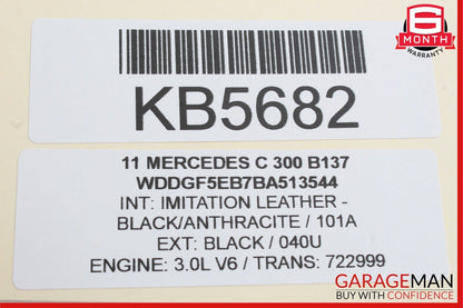 08-11 Mercedes W204 C300 Rear Left Driver Side Exterior Door Handle Black OEM