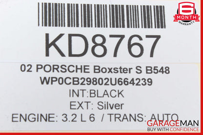 97-04 Porsche 911 996 Boxster 986 Parking Brake Handle Carbon Cracked Script OEM