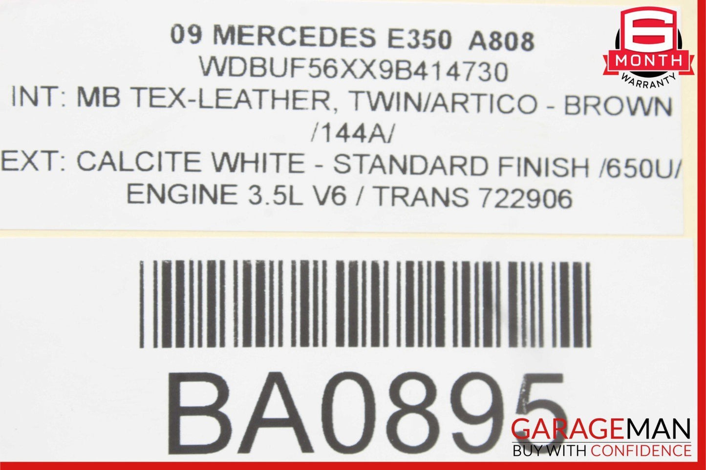 06-13 Mercedes W211 E350 ML350 R350 TPMS Tire Pressure Control 1645403762 OEM