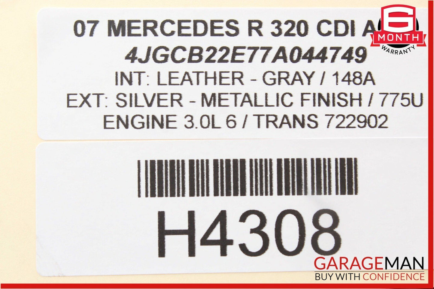 06-13 Mercedes W251 R350 R320 R500 Windshield Wiper Motor 2518201442 OEM