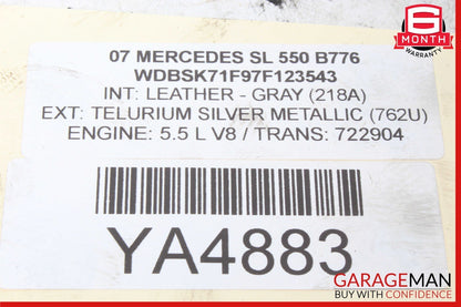 07-12 Mercedes R230 SL550 Sachs Rear Left ABC Hydraulic Strut Shock Absorber OEM