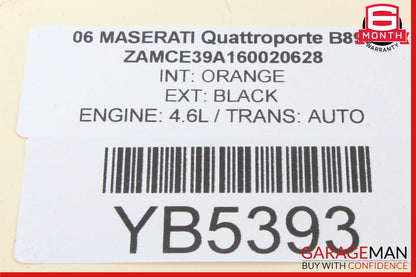 03-19 Maserati Quattroporte Rear Bose Subwoofer Sub Woofer Sound Speaker OEM