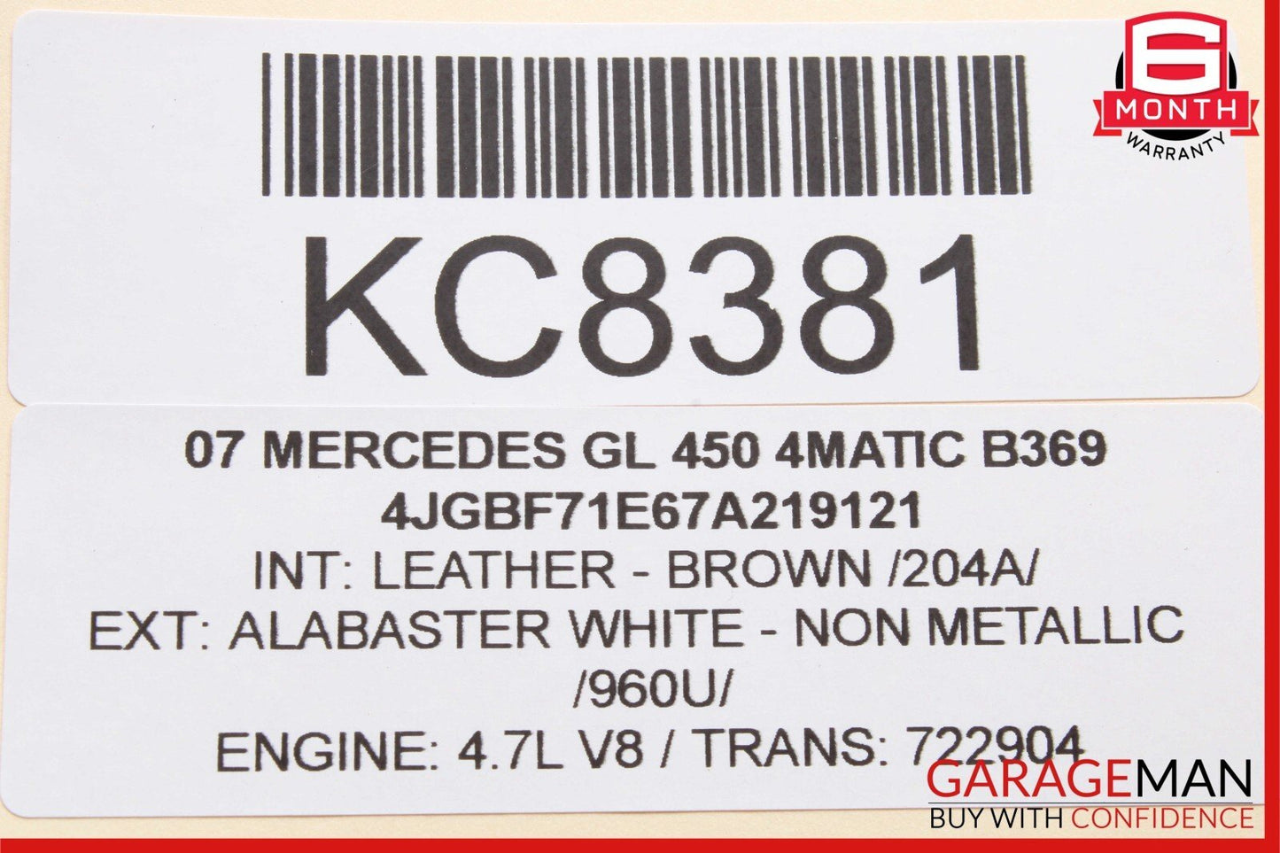 07-12 Mercedes X164 GL450 GL550 Third Seat Row Power Folding Control Module OEM