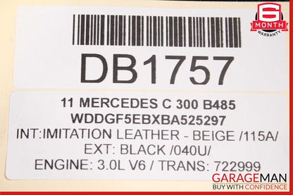 08-18 Mercedes W204 C250 C300 Engine Radiator Cooling Fan Shroud Motor Assy