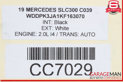 12-20 Mercedes R172 SLC300 SLK350 Rear Axle Differential Diff Carrier OEM