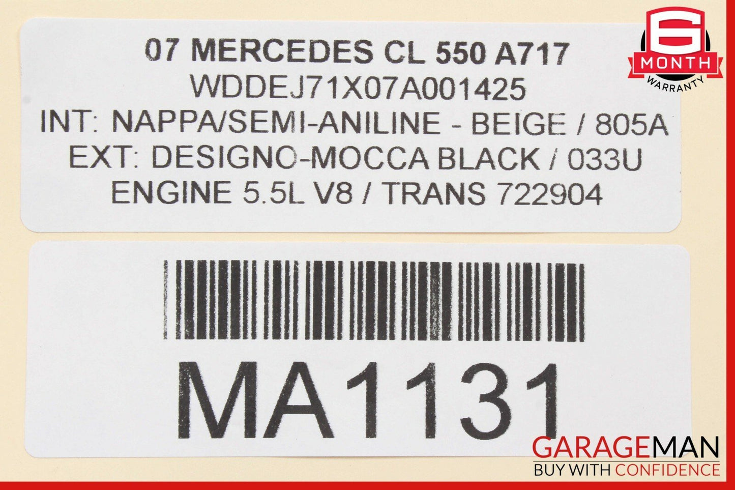 07-09 Mercedes W216 CL550 S550 S63 AMG Sirius Satellite Radio Module Receiver
