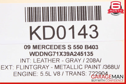 07-13 Mercedes W221 S550 S350 Rear Left Exterior Door Handle Keyless Go OEM