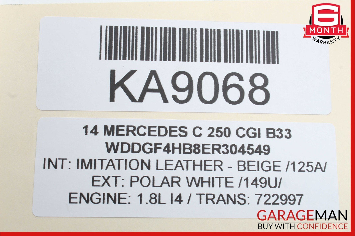 08-14 Mercedes W204 C250 C300 Front Right Side RWD Curved Wishbone Control Arm