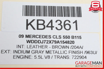 06-11 Mercedes W219 CLS550 CLS55 AMG Interior Rear View Mirror Gray OEM