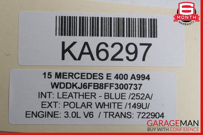 10-17 Mercedes W207 E400 Convertible Right Side Door Tweeter Trim OEM