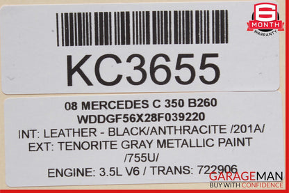 08-15 Mercedes W204 C350 GLK350 CL550 Panoramic Sunroof Sun Roof Motor Unit OEM