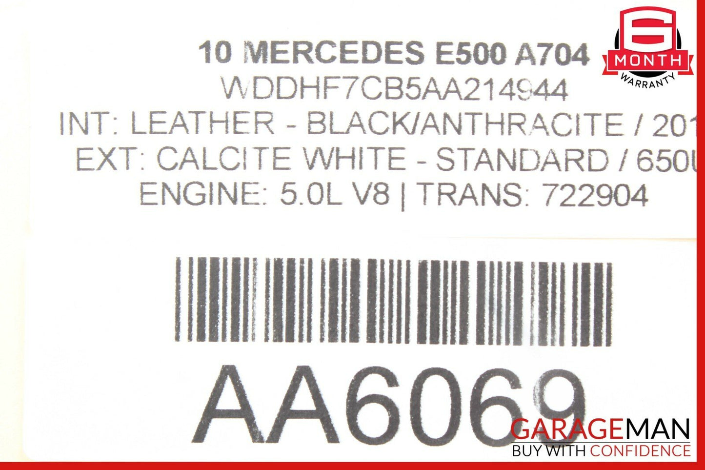 10-11 Mercedes W212 E350 E550 Left Side LED Daytime Running Light Fog Lamp OEM