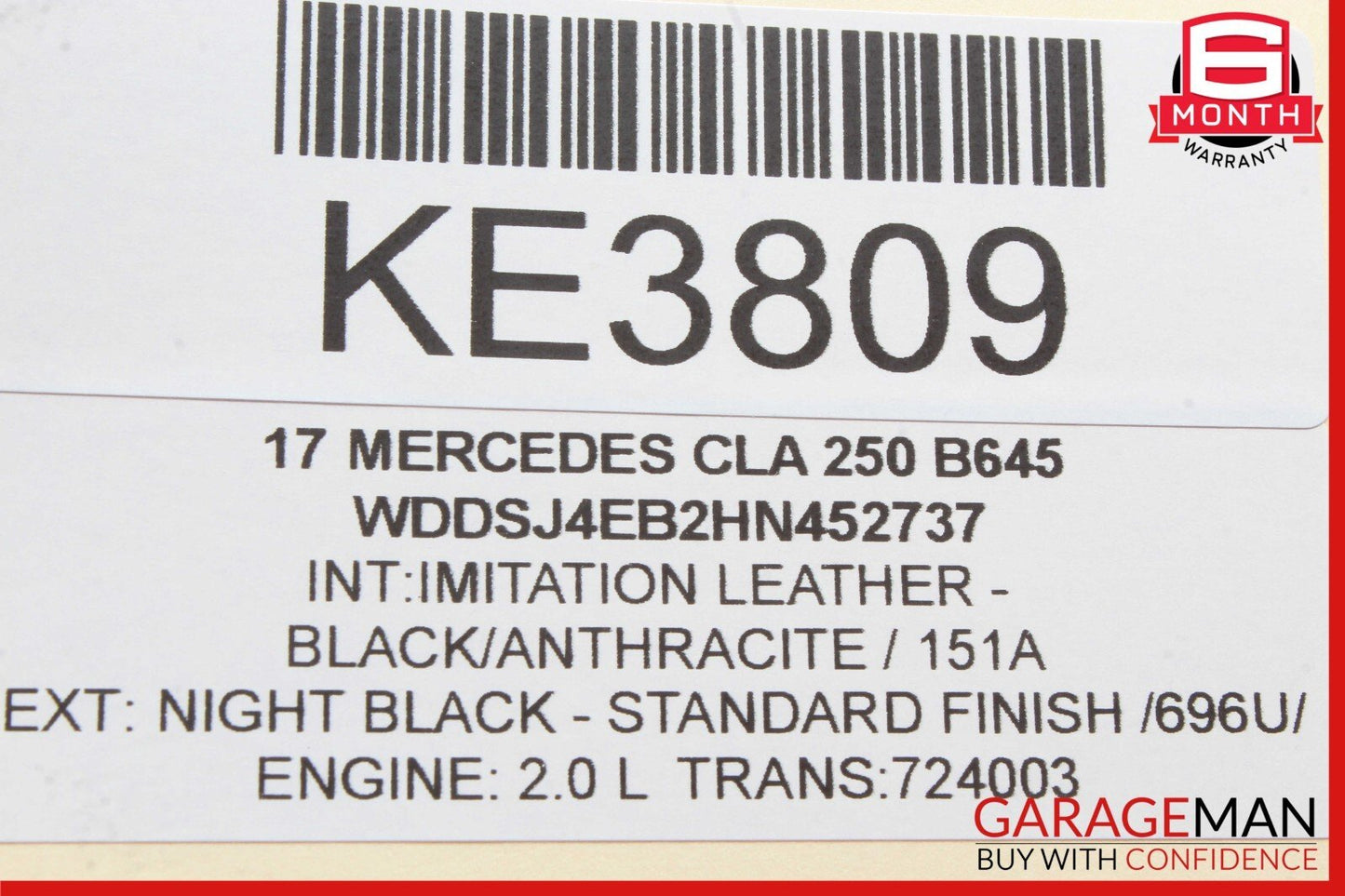 14-18 Mercedes W117 CLA250 Front Right Side Door Control Module 1669000518 OEM