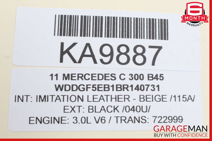 08-11 Mercedes W204 C300 Gear Shift Shifter Selector Indicator Boot Knob OEM