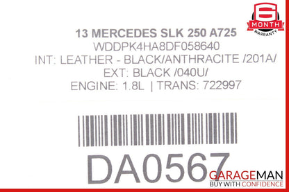 12-20 Mercedes R172 SLK350 SLC300 Convertible Trunk Left Lift Assist Cylinder