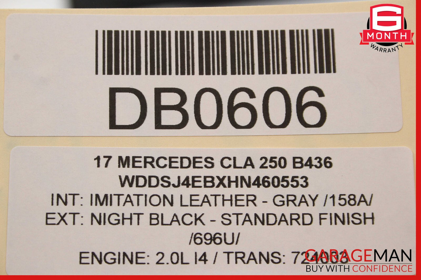 14-18 Mercedes W117 CLA250 Front Left Side Exterior Door Shell Panel Black OEM