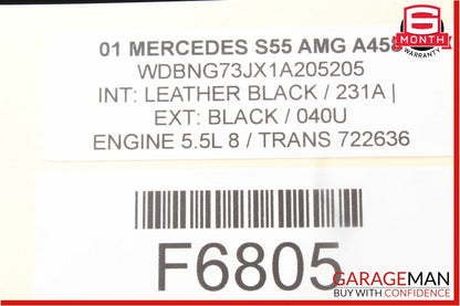 00-06 Mercedes W220 S55 Gear Shifter Bezel Trim Indicator Wood OEM