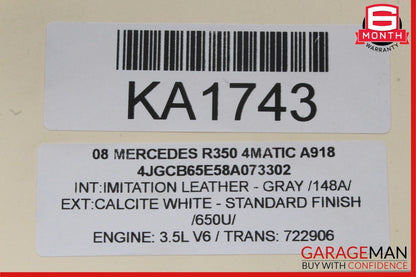 06-13 Mercedes W251 R350 R500 R550 Rear Dome Light Reading Map Lamp Only