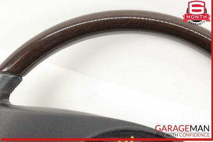05-08 Mercedes R171 SLK280 Front Left Driver Side Steering Wheel Wood Black OEM