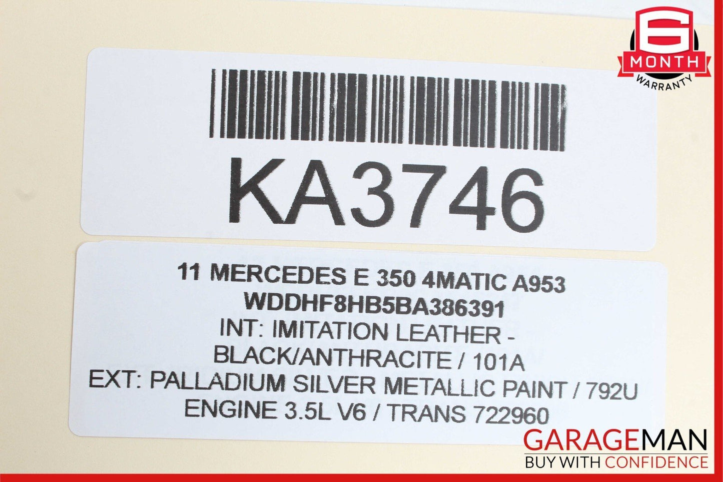 10-13 Mercedes W212 E350 Front Right Exterior Door Handle Silver OEM