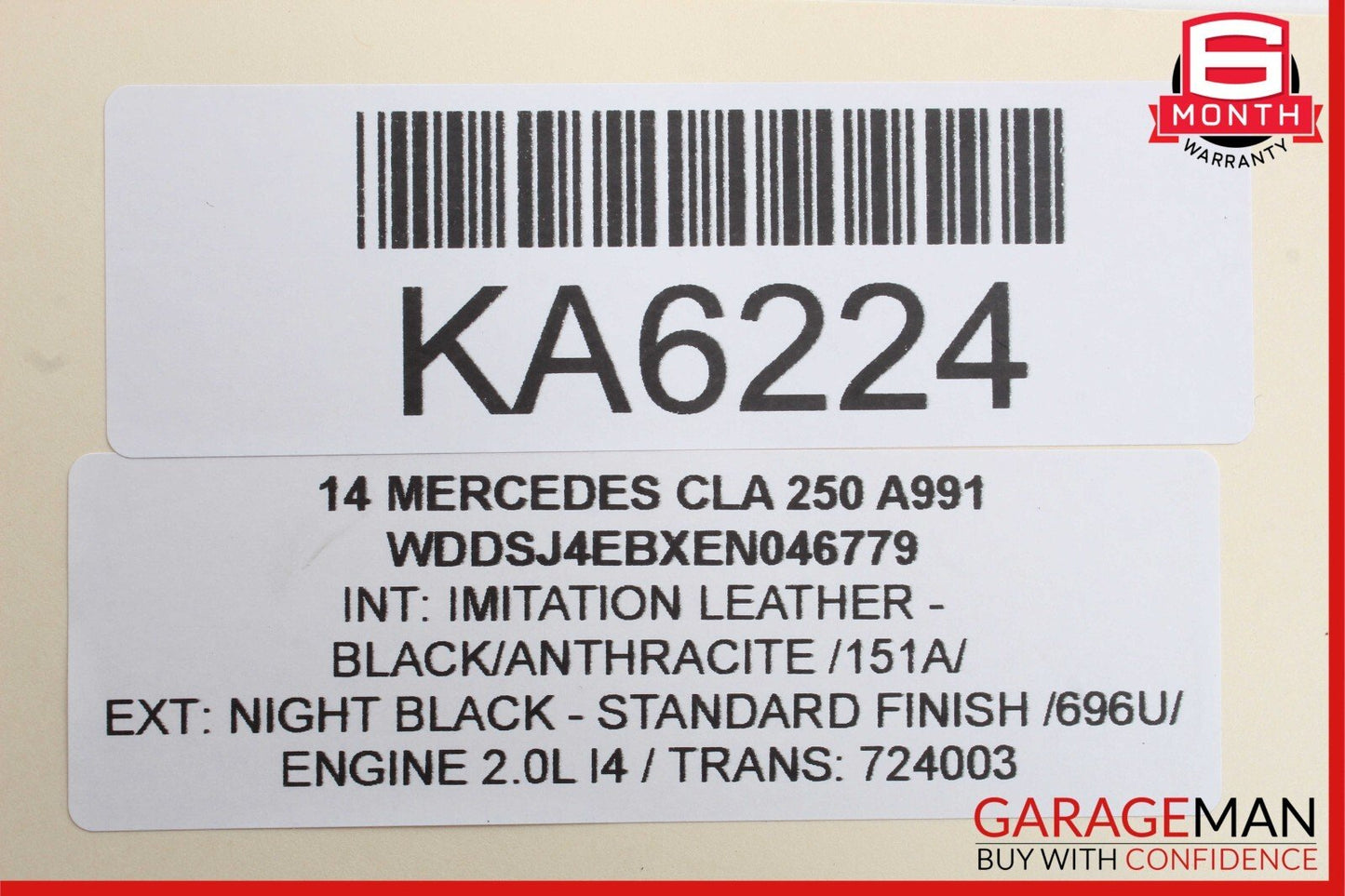 2014 Mercedes W117 CLA250 Owner's Operator Maintenance Manual Book OEM