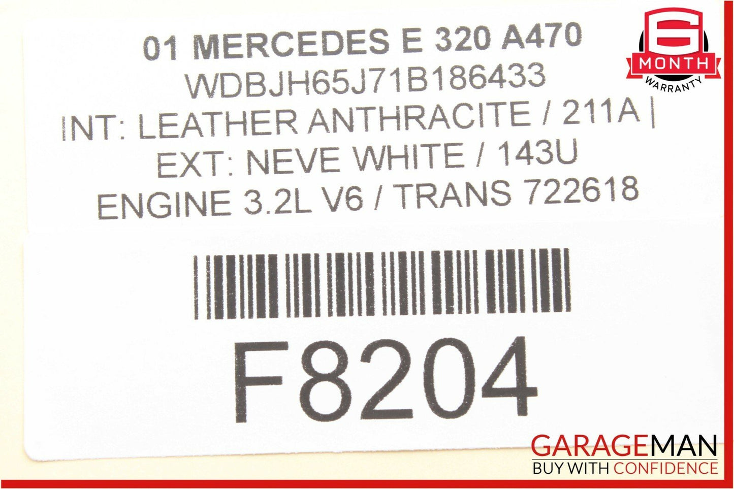 00-03 Mercedes W210 E320 Wagon Rear Right Inner Taillight Tail Light Lamp OEM