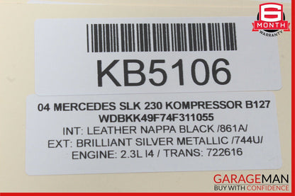 97-04 Mercedes R170 SLK230 Rear Right Folding Roof Hardtop Holder Hinge