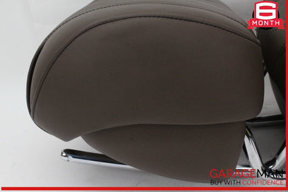 14-17 Mercedes W222 S550 Front Left and Right Side Head Rest Headrest Brown OEM
