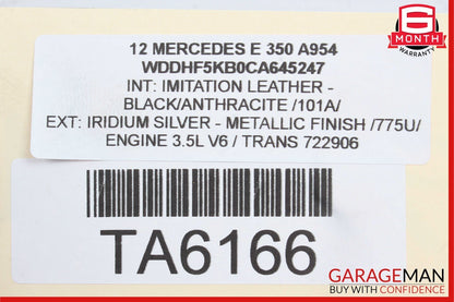 08-17 Mercedes E350 C300 Trunk Lid Latch Lock Actuator w/ Cylinder Lock Latch