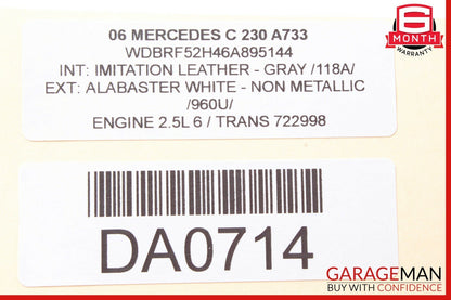 05-07 Mercedes W203 C230 Dash Hazard Door Lock ESP Control Switch Module OEM