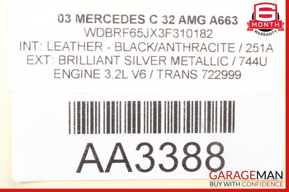 01-07 Mercedes W203 C230 C320 C55 AMG Rear Left Side Door Controller Module Unit