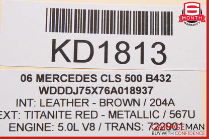 06-11 Mercedes W219 CLS500 Headlight Switch Washer Beige 2195450104 OEM