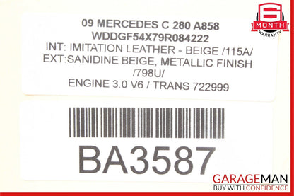 08-18 Mercedes E350 E400 GLK350 C280 Front Left Side Door Lock Latch Actuator