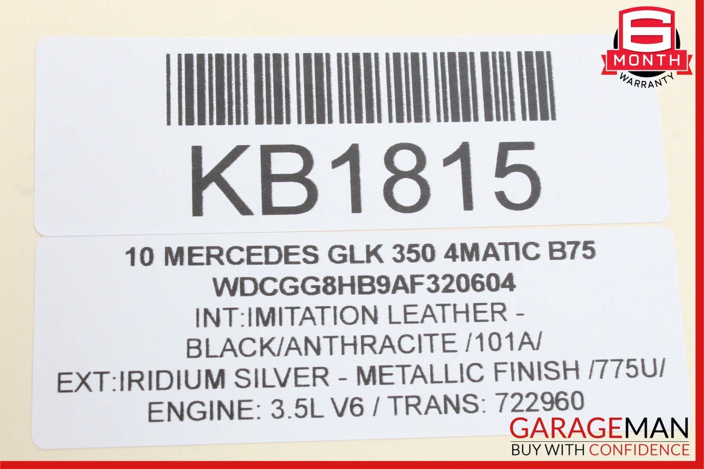 09-15 Mercedes X204 GLK350 Rear Entertainment DVD Player Console 1648708389 OEM