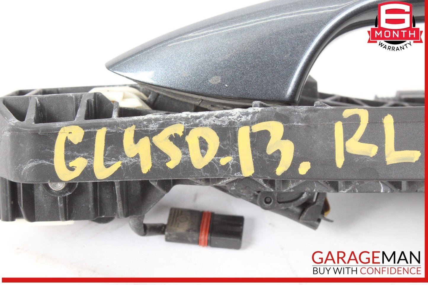 12-16 Mercedes X166 GL450 Rear Left Driver Side Exterior Door Handle Gray OEM